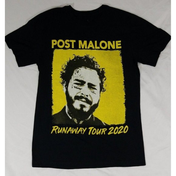Other - Post Malone Runaway Tour 2020 Concert T-Shirt Black Double Sided Size Adult S